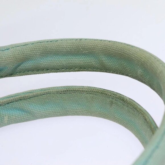 PRADA Canapa GM Hand Bag Canvas 2way Light Blue - Picture 8 of 15